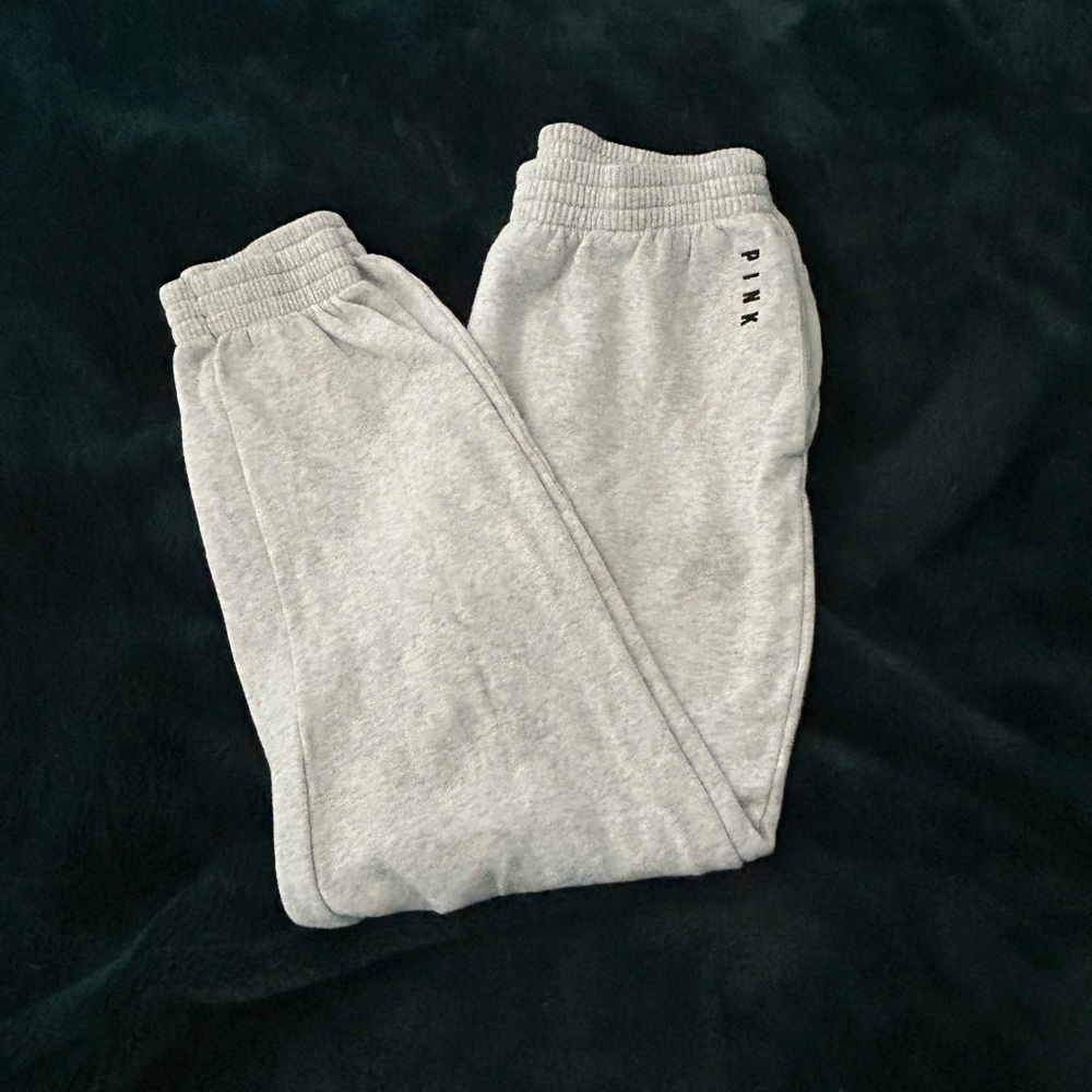 PINK Victoria's Secret Light Gray Joggers M